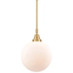 Innovations Lighting 447-1S-16-12 Beacon Pendant 12"W Satin Gold /. Fixed Price $205.92.