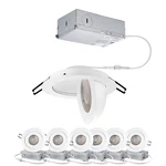 Gimbal Led Recessed Light White Swivel Canle.... Fixed Price $81.56.