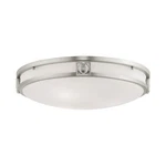 Livex Lighting 4488 Nickel 3-LIGHT Flushmount Ceiling From Matrix Series. Fixed Price $249.96.