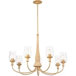 Kichler 52469 Melis 7 Light 36"W Chandelier - Warm Maple Wood. Fixed Price $460.00.