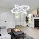 Diisunbihuo Modern Led Chandeliers Crystal Ceiling Light Three Ri.... Fixed Price $110.00.