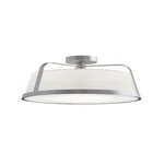 Afx Lighting Lizzette 1LT 18'' Med Base Ceiling Light, Nickel/white - LIZC18MBSN. Fixed Price $158.00.