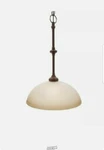 H.b.-bristol Collection 1-LIGHT Nutmeg Bronze Pendant,tea-stained Glass Shade. Fixed Price $31.19.