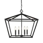 Millennium Lighting 3294 Black 4-LIGHT 23"W Taper Candle Pendant. Fixed Price $339.90.