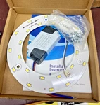 Lot Of 11 - 12W 5730 Smd Led Panel Ceiling Light Fixtures Circle Annular Round. Fixed Price $15.00.
