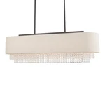 Livex Lighting 51125 Bronze Carlisle 5-LIGHT 41"W Crystal Linear Chandelier. Fixed Price $849.96.