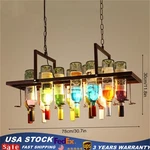 Bar Kitchen Hanging Wine Bottle Chandelier Retro 24 Pendant Lamp Ceiling Light. Fixed Price $73.90.