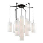 Livex Strathmore 15 Light Foyer Chandelier, Black/off-white/white 42658-04. Fixed Price $1349.96.