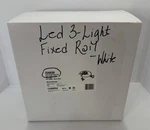 Afx 326630 3LIGHT 18"W Led Fixed Rail Ceiling FIXTURE3000K Satin Nickel Dimmable. Fixed Price $27.99.