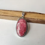 Beautiful Rhodonite Gemstone Pendent 925 Sterling Silver Gift Her Pendant BT1007. Fixed Price $22.00.