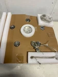 Hampton Bay LQV8105AX-02/BN Myles 5-LIGHT Chandelier Nickel Clear Glass Shades. Fixed Price $74.82.