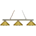 Z-lite 155-3PB-MPB Sharp Shooter Billiard Light Polished Brass. Fixed Price $295.80.