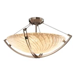 Justice Design Semi-flush GLA-9712-35-WHTW-NCKL. Fixed Price $1438.40.