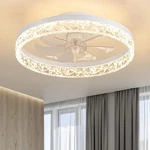 Kdg 19.7" Low Profile Led Ceiling Fans With Light, Reversible Flush Mount Wit.... Fixed Price $127.65.