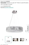 Sarella RS8343N-401A 12 Light By Schonbek Upgraded W/ Swarovski Crystals. Fixed Price $2600.00.