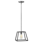 Hinkley Lighting Fulton 1 Mini-pendant, Aged Zinc 3337DZ. Fixed Price $119.99.