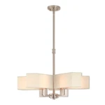 Livex Lighting Rubix Chandelier Brushed Nickel 42675-91. Fixed Price $439.96.