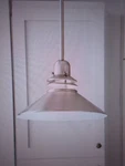 Kichler Grenoble 1-LIGHT Brushed Nickel Contemporary Shaded Kitchen Mini Pendant. Fixed Price $94.95.