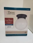Patriot Lighting 6" Globe Flush Mount Ceiling Fixture - Bronze & Opal. Fixed Price $15.16.