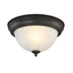 Hampton Bay 2-LIGHT Rust Flush Mount. Fixed Price $29.48.
