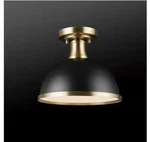 Globe Electric Beckett 10.35 In. 1-LIGHT Matte Black Semi-flush Mount Fixture. Fixed Price $16.99.