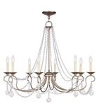 Livex Lighting 6518-73 Pennington Chandelier Painted Antique Silver Leaf. Fixed Price $649.96.