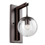 Forte Lighting 1-LIGHT 13" Wall Sconce, Antique Bronze/clear Globe 5116-01-32. Fixed Price $41.00.