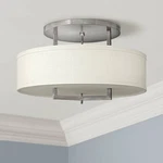 Hinkley Hampton 26" Wide Antique Nickel Ceiling Light. Fixed Price $999.00.