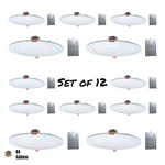 Amico 12 Pack 7" 5CCT Ultra-thin Led Canless Recessed Ceiling Light + Junction. Fixed Price $50.34.