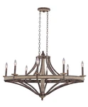 Kalco 7048FG Gold Coronado 8-LIGHT Single Tier Linear Chandelier. Fixed Price $2227.00.