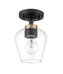 Semi Flush Mount Ceiling Fixture, 1-LIGHT Hanging Lamp Pendant. Fixed Price $14.99.