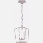 Elegant Lighting Home Decor Denmark Collection 2-LIGHT Ivory Wash Finish Pendant. Fixed Price $57.99.