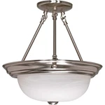 Nuvo Lighting 3 15" Semi-flush Alabaster Glass 60-202. Fixed Price $113.99.