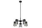 Ove Decors Joakim 5-LIGHT Chandelier W/ Black Metal Glass Dome (23B). Fixed Price $125.00.