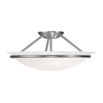 Livex Lighting 4824-91 Newburgh 3 Brushed Nickel Ceiling. Fixed Price $193.90.