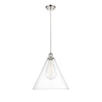 Innovations Ballston Cone Light 16" Pendant, Pn/clear 516-1P-PN-GBC-162. Fixed Price $295.68.