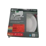 Commercial Electric 6" Slim Led Color Changing Deep Baffle Recessed Kit Canless. Fixed Price $13.99.