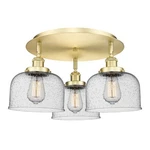 Innovations Lighting 916-3C-10-20 Bell Flush 20"W Satin Gold /. Fixed Price $448.80.