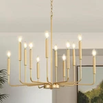 Onesming Modern Gold Chandelier For Dining Room,metal 12-LIGHT Kitchen .... Fixed Price $229.34.