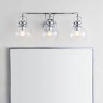 Jonathan 24"CONTEMPORARY Transitional Metal/ Bubbled Glass Vanity Light Chrome. Fixed Price $153.99.