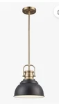 Home Decorators Collection 20190724110BRBK Shelston 10" Kitchen Pendant Light. Fixed Price $30.00.