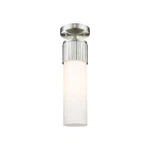 Innovations Bolivar Lt 12" Flush, Satin Nickel/white 428-1F-SN-G428-12WH. Fixed Price $178.20.