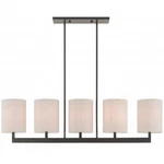 Livex Lighting Hayworth 5 Linear Chandelier Bronze. Fixed Price $541.96.