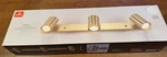 Globe Electric 1.85 Ft. 3-LIGHT Matte Brass Plug-in Fixed Track Lighting Kit. Fixed Price $80.99.