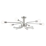 Kichler Ocala 41" Light Flush Mount, Polished Nickel/clear Crystal - 52602PN. Fixed Price $634.99.