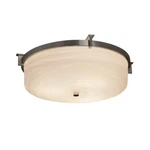 Justice Design Porcelina Era 2 Light Flush, Nickel PNA-8985-WAVE-NCKL. Fixed Price $238.40.