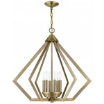 Livex Lighting Prism 6 Chandelier Antique Brass. Fixed Price $649.96.