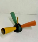 Vintage 1950S West German Sputnik Spider Chandelier Tri-color Atomic Mcm Light. Fixed Price $397.40.