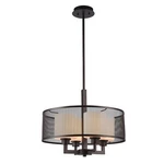 Chloe Lighting Martha Transitional 4 Rubbed Bronze Ceiling Pendant 19".... Fixed Price $55.99.