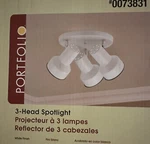 Portfolio Branches Headlight # 0073831 Pan Flush Ceiling White. Fixed Price $23.00.